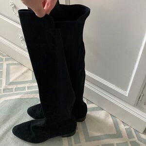 Suede over the knee boots